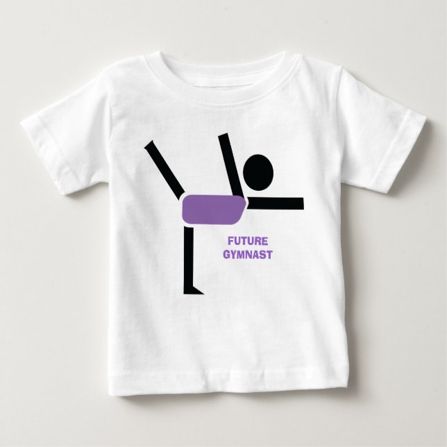 T-shirt Gymnast futuro, personalização do executor de giná (Frente)