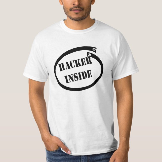 T-SHIRT H.A.C.K.E.R I.N.S.I.D.E. (Frente)