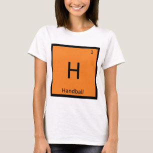 T-shirt H - Handebol Símbolo da Tabela Periódica Química
