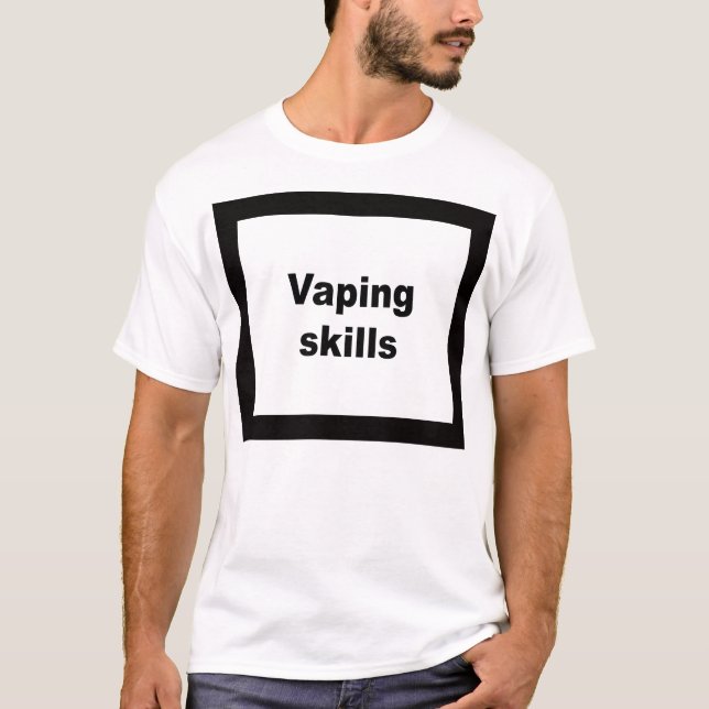 T-shirt Habilidades de Vaping (Frente)