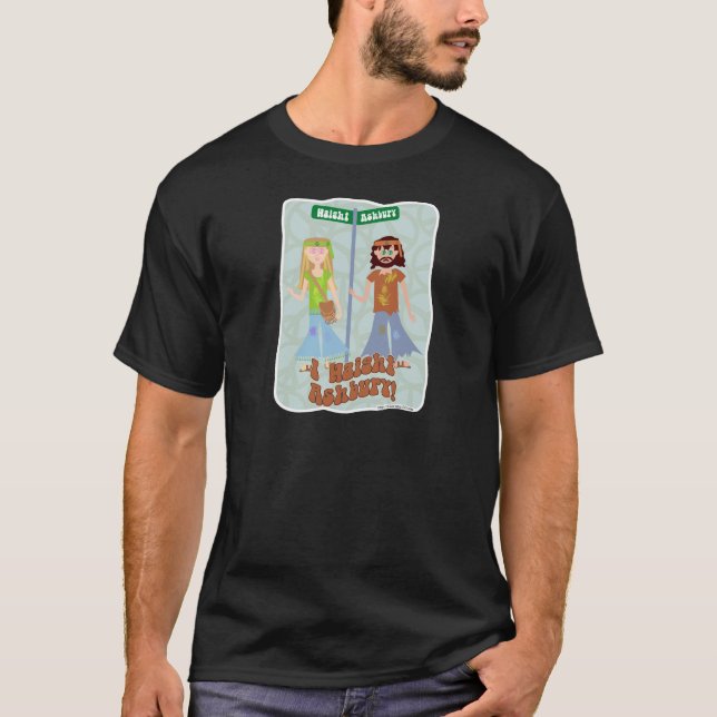 T-shirt Haight Ashbury Cute Personagem de desenho animado (Frente)