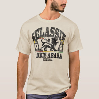 T-shirt Haile Selassie mim vintage do sistema de som de