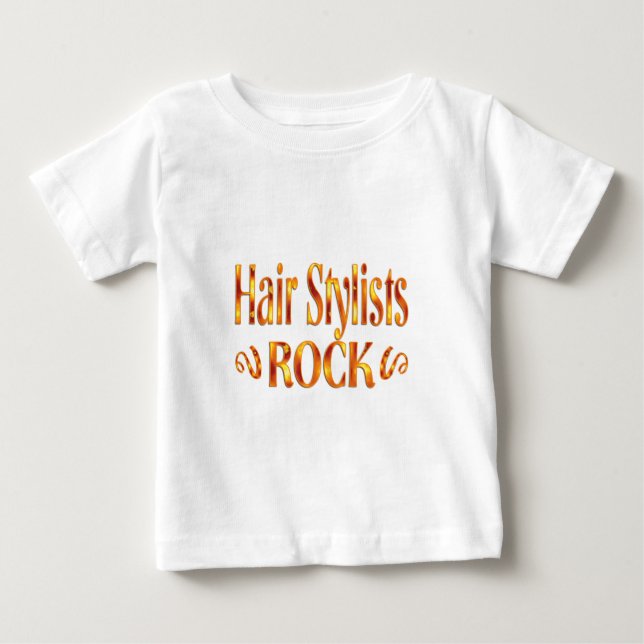 T-shirt Hair Stylists Rock (Frente)