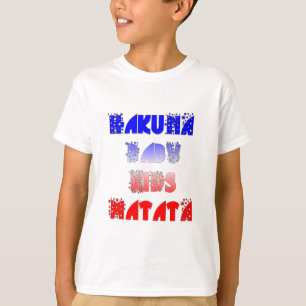 T-shirt Hakuna Matata Baby & Kids: Design de cor francesa