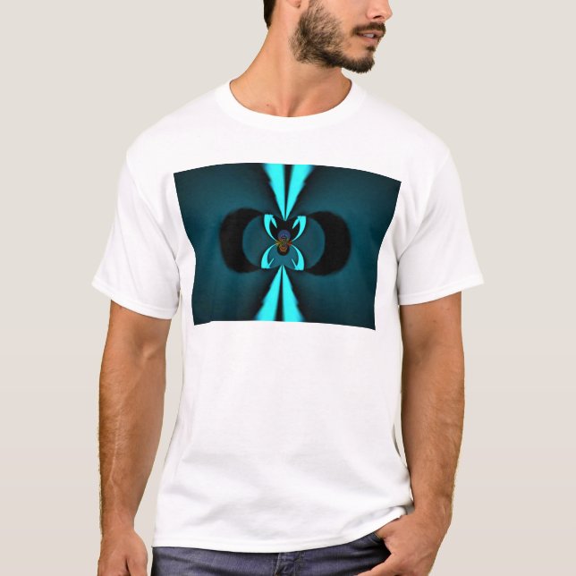T-shirt Hakuna Matata Oferece Blindagem Azul (Frente)