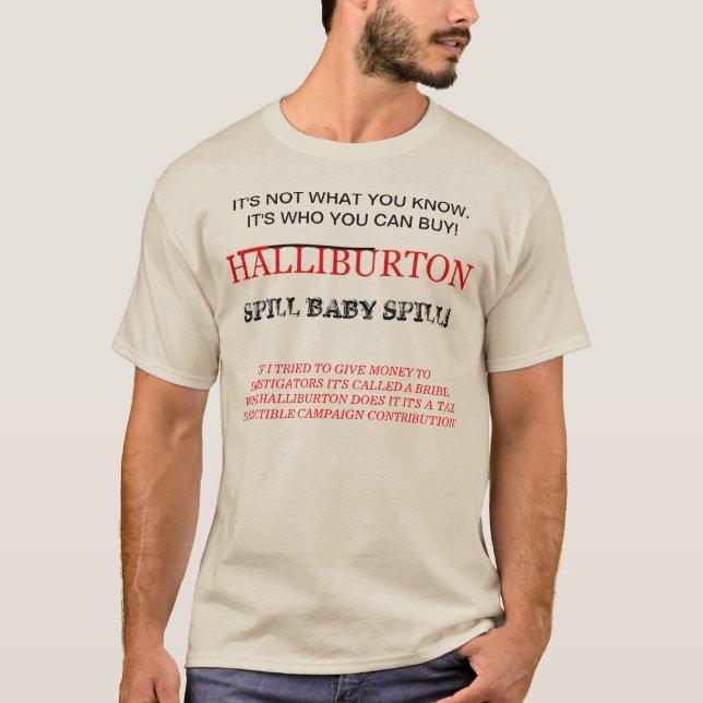 T-SHIRT HALLIBURTON! É TODA SOBRE O BEBÊ VERDE (Frente)