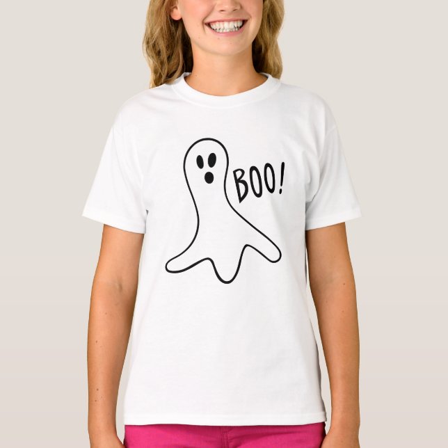 T-shirt Halloween Ghost Boo 4U (Frente)