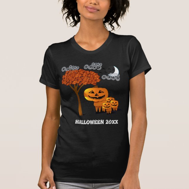 T-shirt HALLOWEEN PUMPKIN HEADS (Frente)