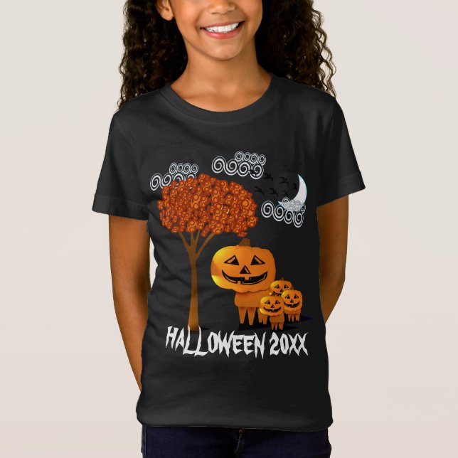 T-shirt HALLOWEEN PUMPKIN HEADS (Frente)
