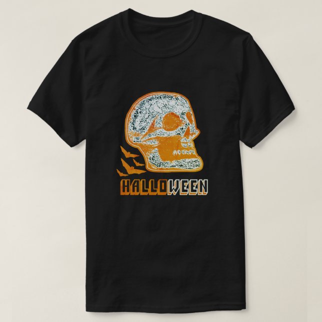 T-Shirt HALLOWEEN SKULL (Frente do Design)