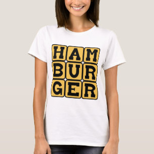 T-shirt Hamburger, Bife de Carne Moída