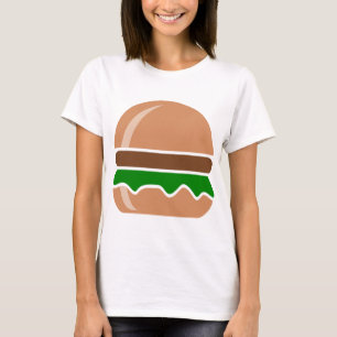 T-shirt Hamburger comida rápida um sanduíche