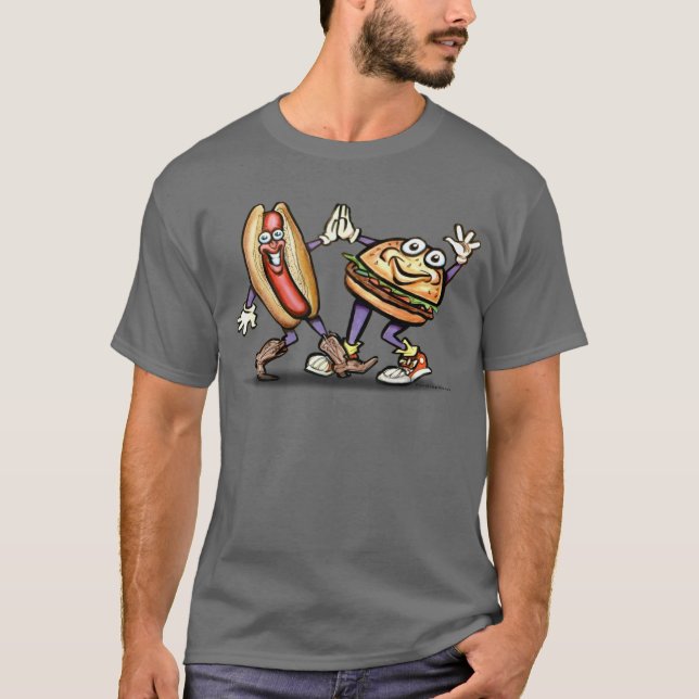 T-shirt Hamburger do cachorro quente n (Frente)