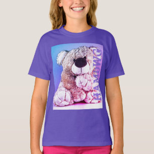 T-shirt HAMbWG - Sujeira para crianças - Urso de peluche