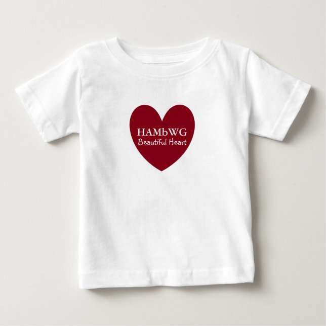 T-shirt HAMbyWG - Toddler Ruffle Vress - Belo Coração (Frente)