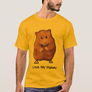 T-shirt HAMSTER, eu amo meu Hammy: Pintura