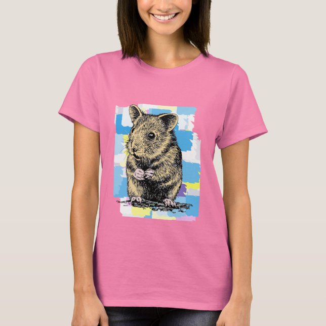 T-shirt Hamster pintado (Frente)