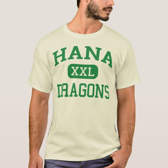 T-shirt Hana - dragões - segundo grau de Hana - Hana Havaí (Frente)