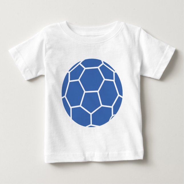 T-shirt handball azul da bola (Frente)