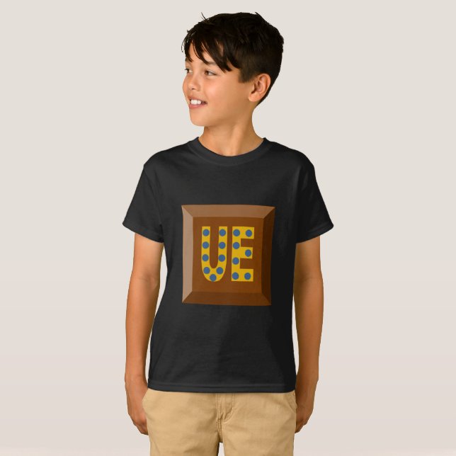 T-shirt Hanes TAGLESS UE CHOCOLATE BOMBONS (Frente Completa)