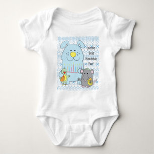 T-shirt Hanukkah Baby Jersey Body Sujeito/Cat+Mouse+Pássar
