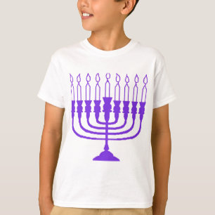 T-shirt Hanukkah Menorah