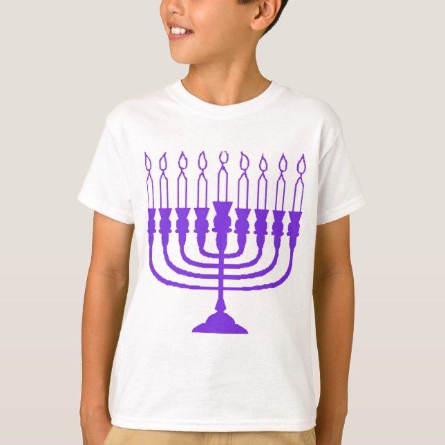 T-shirt Hanukkah Menorah (Frente)