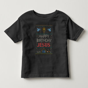T-shirt Happy Birthday Jesus Ugly Chrismas Sweater