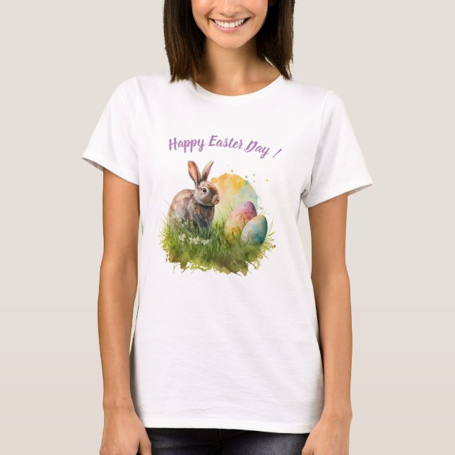 T-shirt Happy Easter Day - Fêtes - Tradition (Frente)