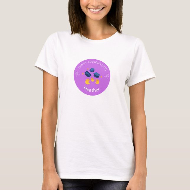 T-Shirt - Happy Graduation Personalize - Adicionar (Frente)