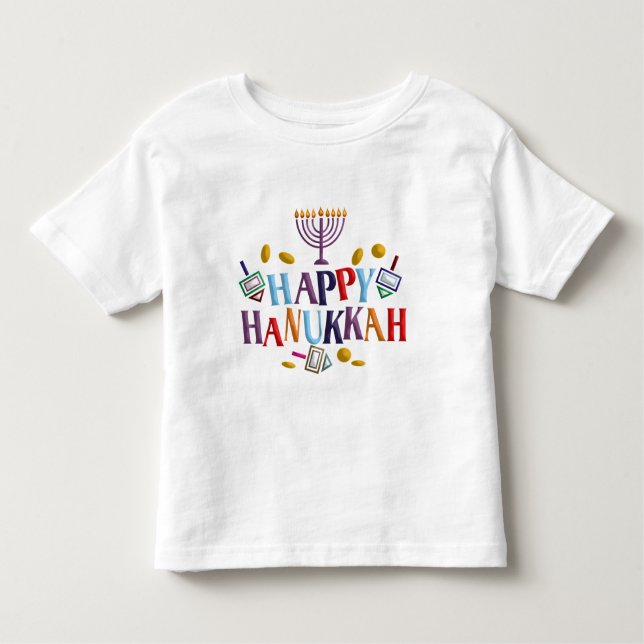 T-shirt Happy Hanukkah (Frente)