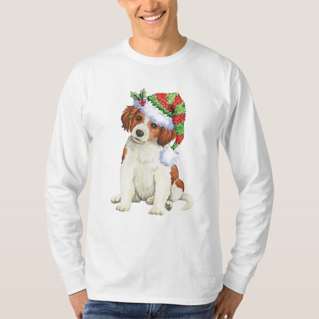 T-shirt Happy Howlidays Kooikerhondje (Frente)
