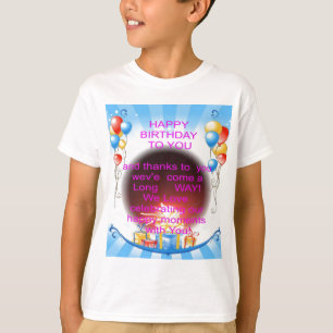 T-shirt HappyBirthday a você