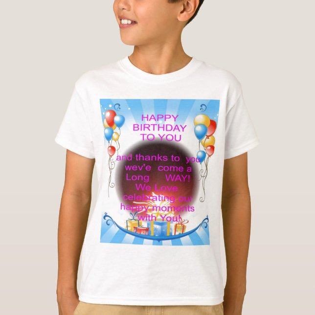T-shirt HappyBirthday a você (Frente)