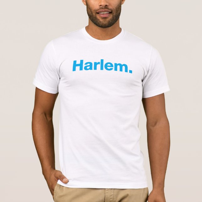 T-shirt Harlem (ciano) (Frente)