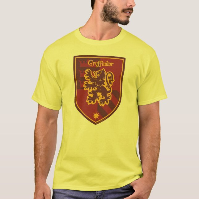 T-shirt Harry Potter | Brasão de Orgulho da Casa Gryffindo (Frente)