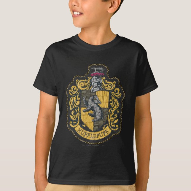 T-shirt Harry Potter | Emblema da Hufflepuff Patch (Frente)