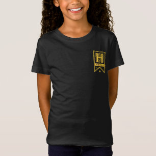 T-shirt Harry Potter Faixa do Monograma Gryffindor