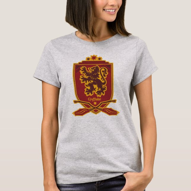 T-shirt Harry Potter | Gryffindor QUIDDITCH™ Crest (Frente)
