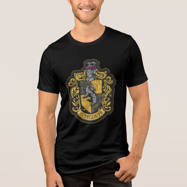 T-shirt Harry Potter | Hufflepuff Crest Patch (Frente)