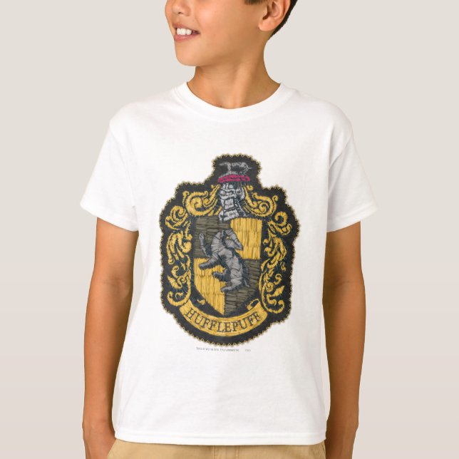 T-shirt Harry Potter | Hufflepuff Crest Patch (Frente)