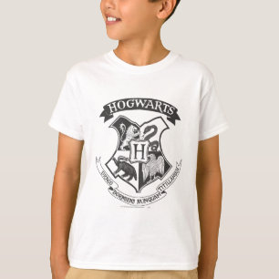 T-shirt Harry Potter   Retro Hogwarts Crest