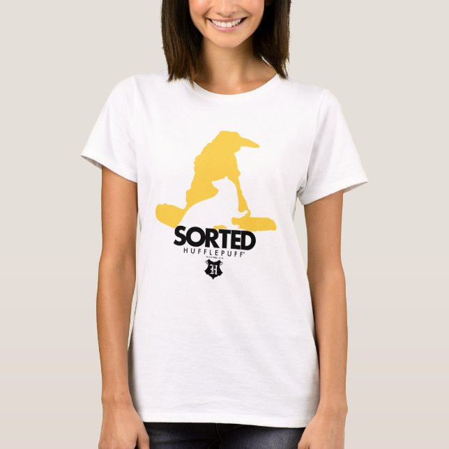 T-shirt Harry Potter | Selecionado para a Casa HUFFLEPUFF™ (Frente)