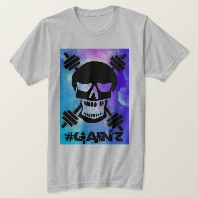 T-shirt Hashtag Gainz (Frente do Design)