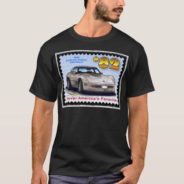 T-shirt Hatchback 1982 da edição do coletor Corveta (Frente)