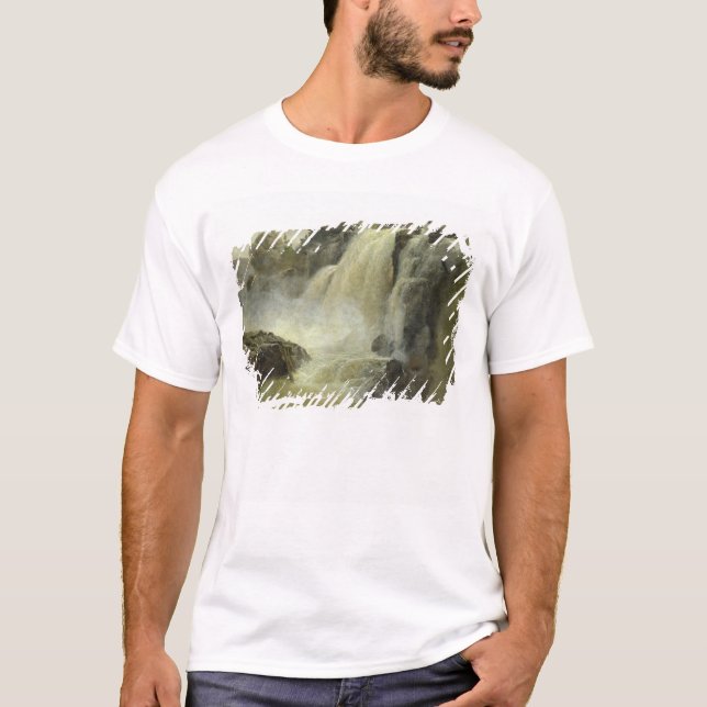 T-shirt Haugfoss em Noruega, 1827 (Frente)