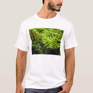 T-shirt Havaí, Ilha Grande, Verde tropical exuberante em 
