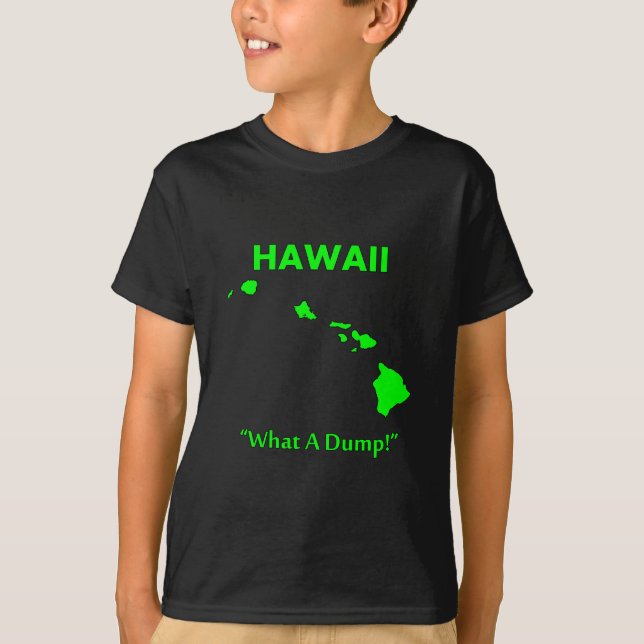 T-shirt Havaí - Que Lixo! (Frente)