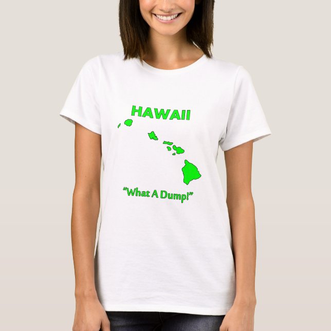 T-shirt Havaí - Que Lixo! (Frente)