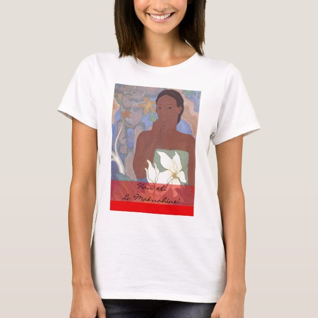 T-shirt havaiano do dia das mães (Frente)